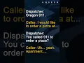 Lagu 911 Dispatcher Receives A Call Disguised As A Pizza Order