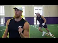 George Kittle s Tight End Drills for Footwork Blocking Catching YAC