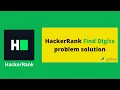 HackerRank Find Digits problem solution in Python programming Algorithms problems solutions