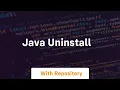 java uninstall