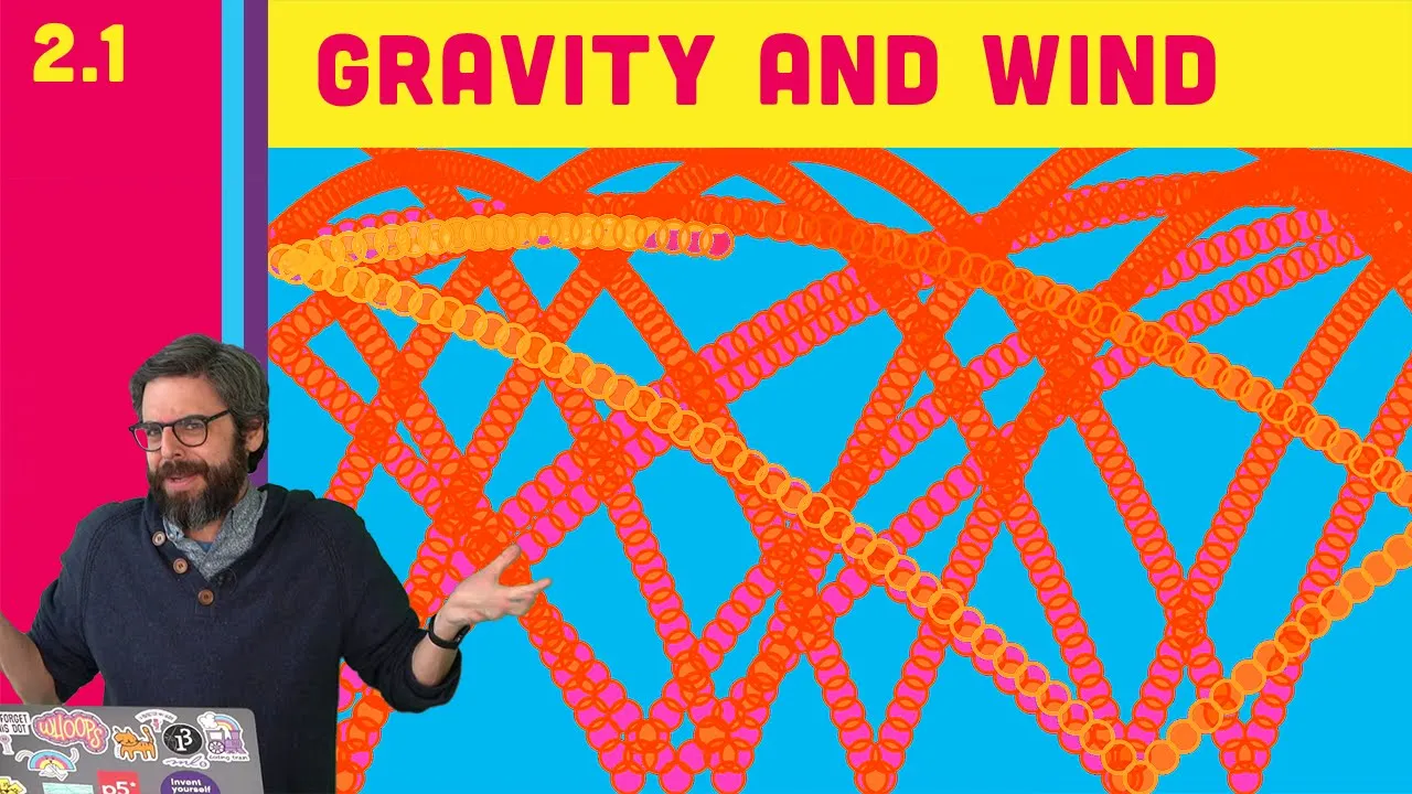 Simulating Forces: Gravity and Wind in p5.js | The Nature of Code