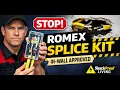 How to Use a NM cable Romex Splice Kit In-Wall Approved