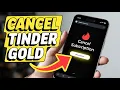 How to Cancel Your Tinder Gold Subscription - Step by Step