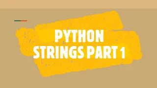 Python Strings Part-1 Python with Data Sapiens