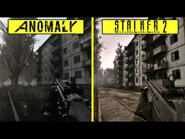 STALKER ANOMALY vs STALKER 2 Early Graphics Comparison | PC RTX 4080