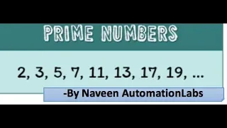 How to find Prime Number Basic Programming Questions Series