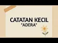 Catatan Kecil - Adera Lyrics| KALIRIK