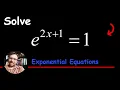 How to Solve an Exponential Equation e x using Natural Log