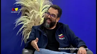 Alejandro López, ministro de Cultura de Venezuela, en programa "Unidos  en Familia por Venezuela"