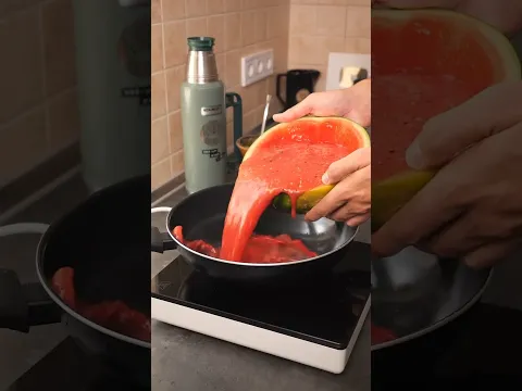How to cook watermelon... 👀 #shorts #food #reaction #viral #viralvideo #viralshorts #viralshort