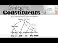 Introduction to Linguistics Understanding Constituents Syntax and Immediate Constituent Analysis