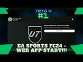 EA Sports FC 24 - Getting Started On The Web APP