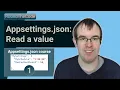 Appsettings json in NET How to read and get a value
