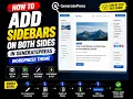 How to add sidebars on both sides in generatepress wordpress theme
