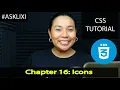 Chapter 16 CSS Tutorial - Icons