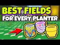 BEST FIELDS for Every Planter in BEE SWARM SIMULATOR Roblox