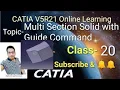 CATIA V5 Multi Section Solid Guide CATIA Tutorial Catia Online Training How To Learn CATIA