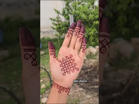 இந்த மருதாணி வைக்க 10 நிமிஷம்தான்😍❤️