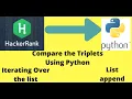 Compare the Triplets in HackerRank using Python Learn Python Competitive Programming