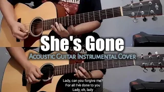 shes gone steelheart acoustic guitar cover by akbar