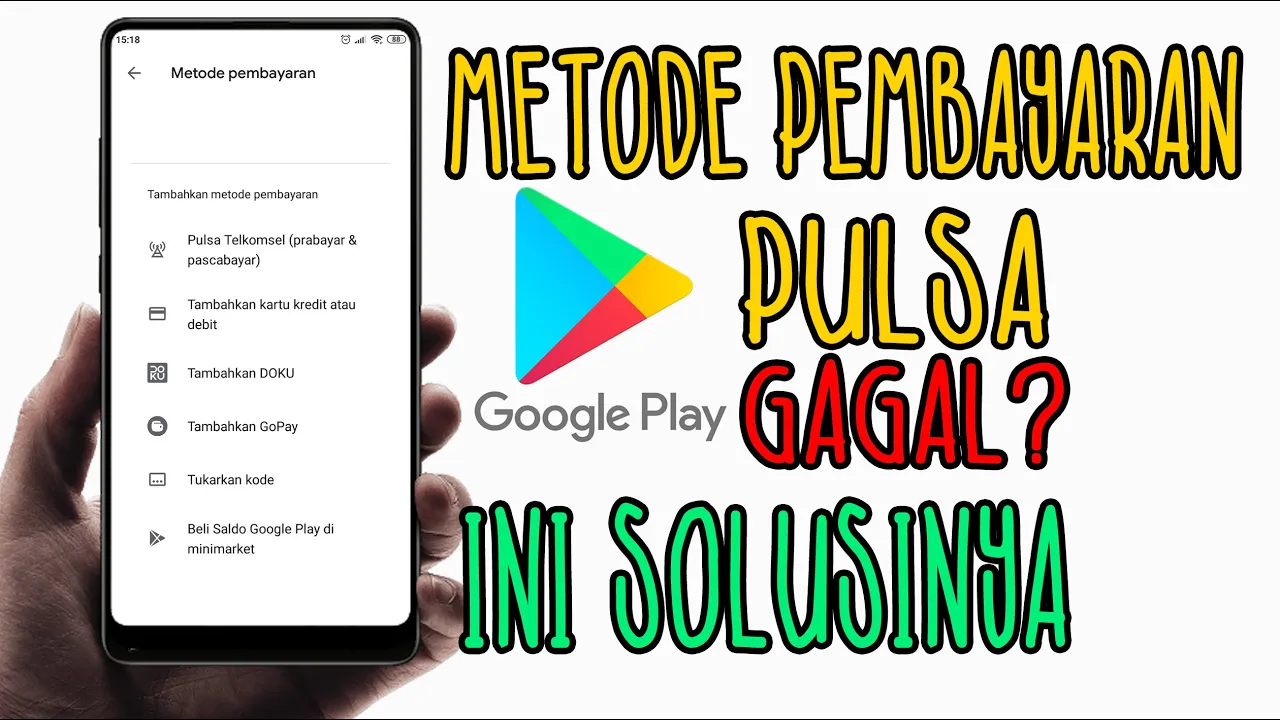 cara menambahkan metode pembayaran telkomsel. 