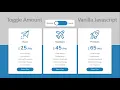 How To Create A Responsive Pricing Table With Toggle Effect Using Vanilla Javascript Pricing Table