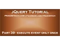 jquery execute event only once