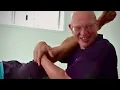 Hip massage and rotations Leg massage Neck stretches Raynor Massage Therapy on Adrian part 12
