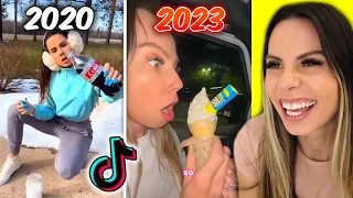 Reacting To My OLD vs NEW TIKTOKS AMYYWOAHH 2020-2023