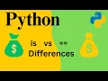 Python Tutorial Difference Between is and Explained Simply Python Interview Question