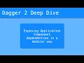 Dagger 2 Deep Dive - Exposing Application Component dependencies in a modular way