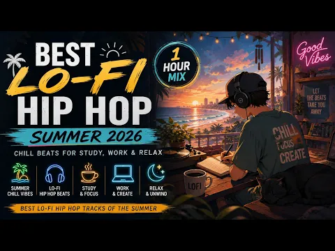 Best Lo-Fi Hip Hop Summer 2026 ☀️ | Chill Beats for Study, Work & Relax (1 Hour)