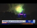 Disneyland sets reopening date for April 30