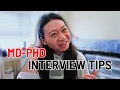 Watch THIS if you re nervous about your MD-P interview from a current student