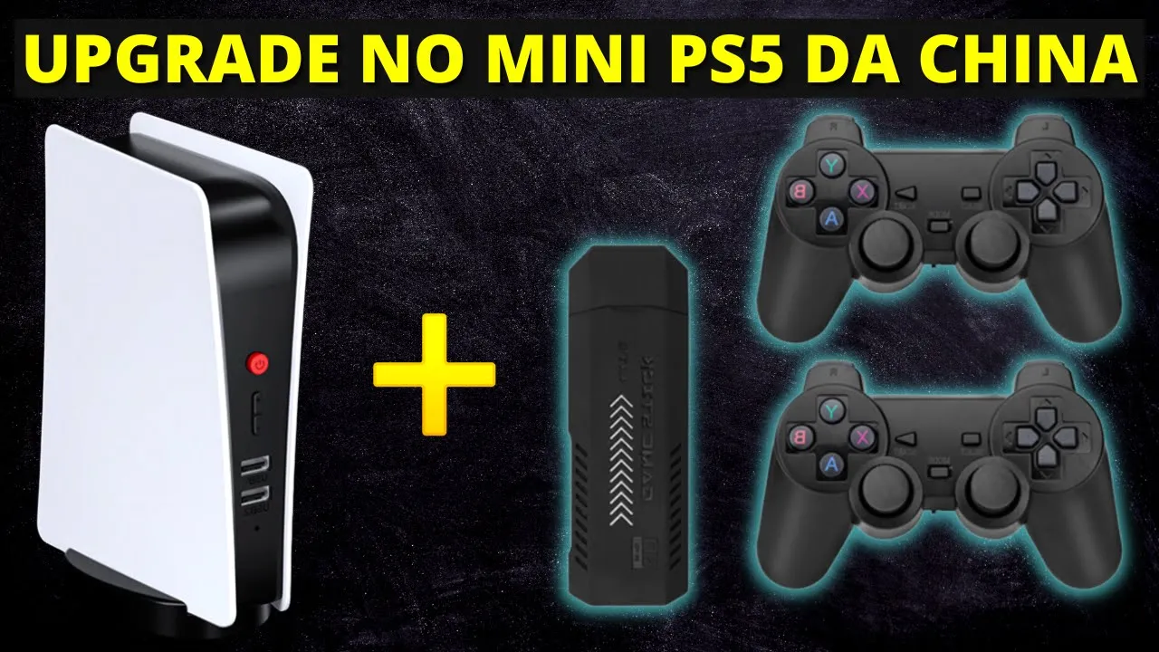Atualizei o Meu Mini PS5 da China com a Placa do Game Stick 4K X2 Plus