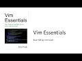 Basic Editing in the Vim Editor