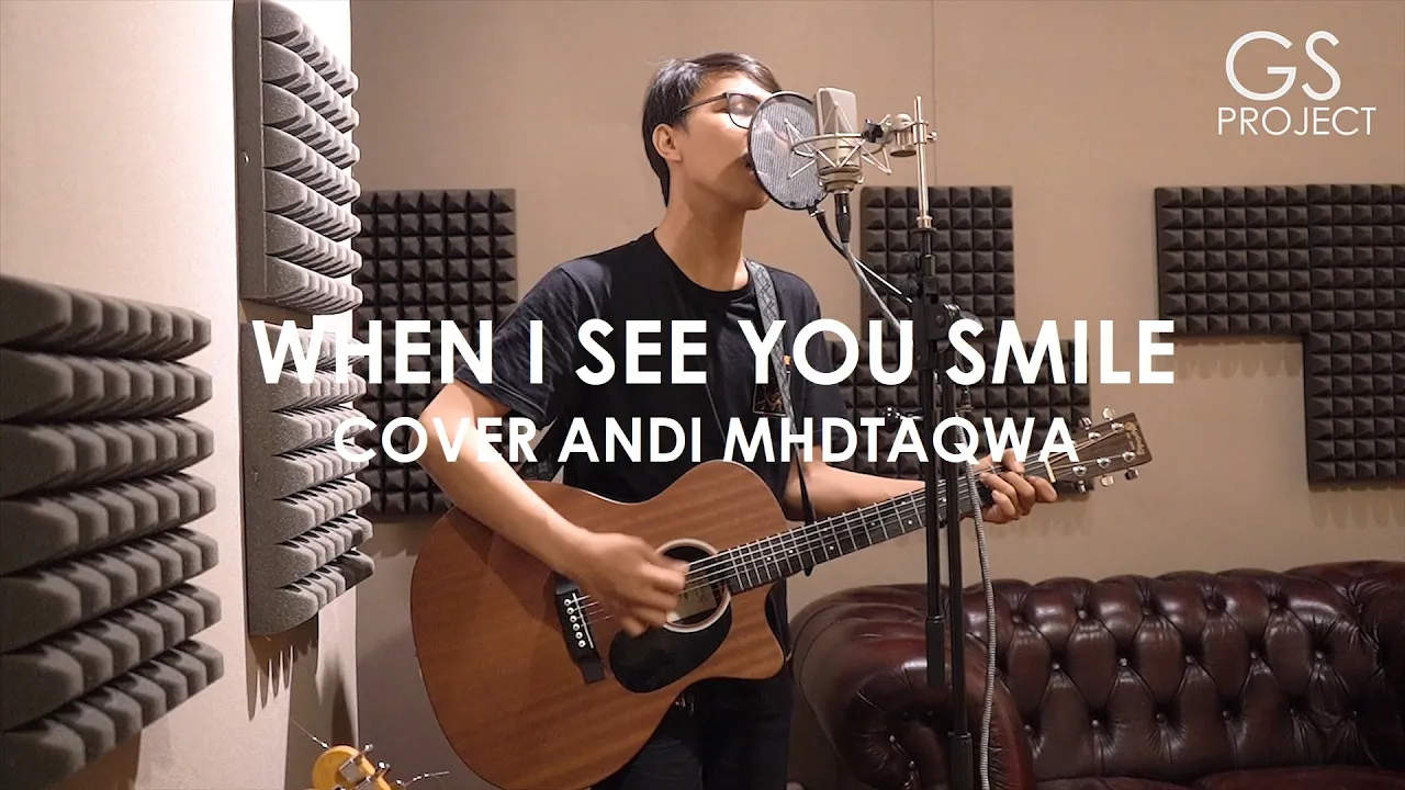 When I See You Smile acoustic cover by Andi MhdTaqwa