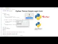 Python Tkinter Simple Login form