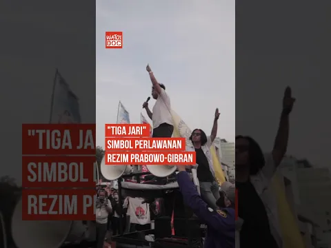 "Tiga Jari" Simbol Perlawanan Rezim Prabowo-Gibran