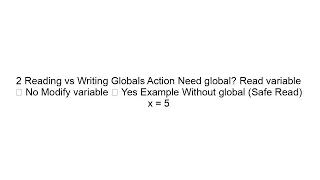 How to Use Global Variables in Python Functions