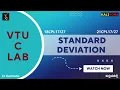 Standard Deviation Pointers in C VTU C Programming Lab Kaliyona