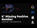 Leetcode 1539 - Kth Missing Positive Number