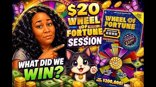 B2B Wins 20 Wheel of Fortune NC Education Lottery Scratchers PROFIT