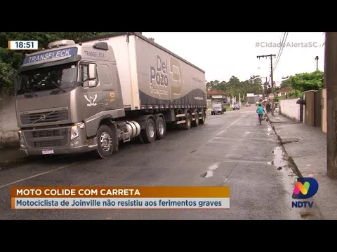 Motociclista morre depois de ficar gravemente ferido em acidente em Joinville