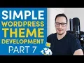 WordPress Theme Development From Scratch - 7 Sidebars for Widgets 2019