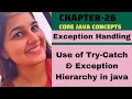 Use of try-catch block in Java Exception Handling in Java Java Tutorial For Beginners ch-26