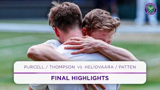 Comeback from Match Point Purcell Thompson vs Heliovaara Patten Highlights Wimbledon
