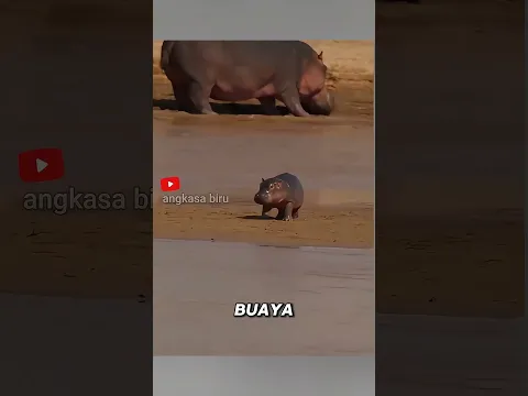 Induk Hewan Ini Rela Lapar Demi Anaknya 🥺#faktahewan #kudanil #anjing
