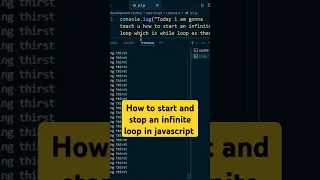 How to start and stop a do while loop in Javascript codingthirst