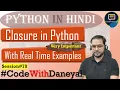 Closures in Python Python in Hindi